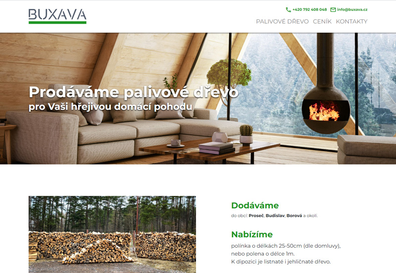 Buxava - prodej palivového dřeva - ilustrační obrázek